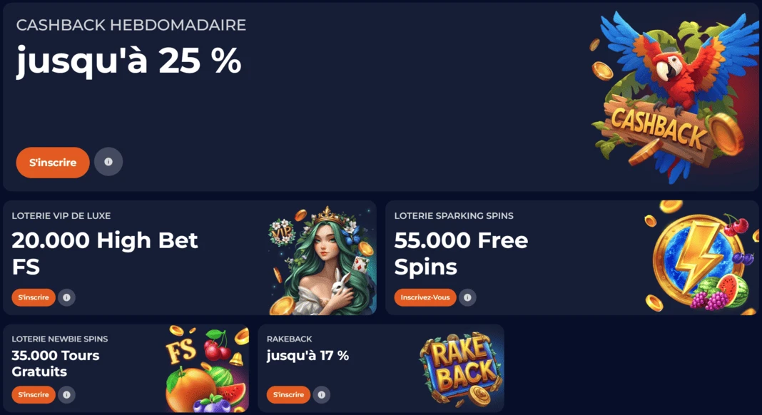 Bonus de Nine Casino